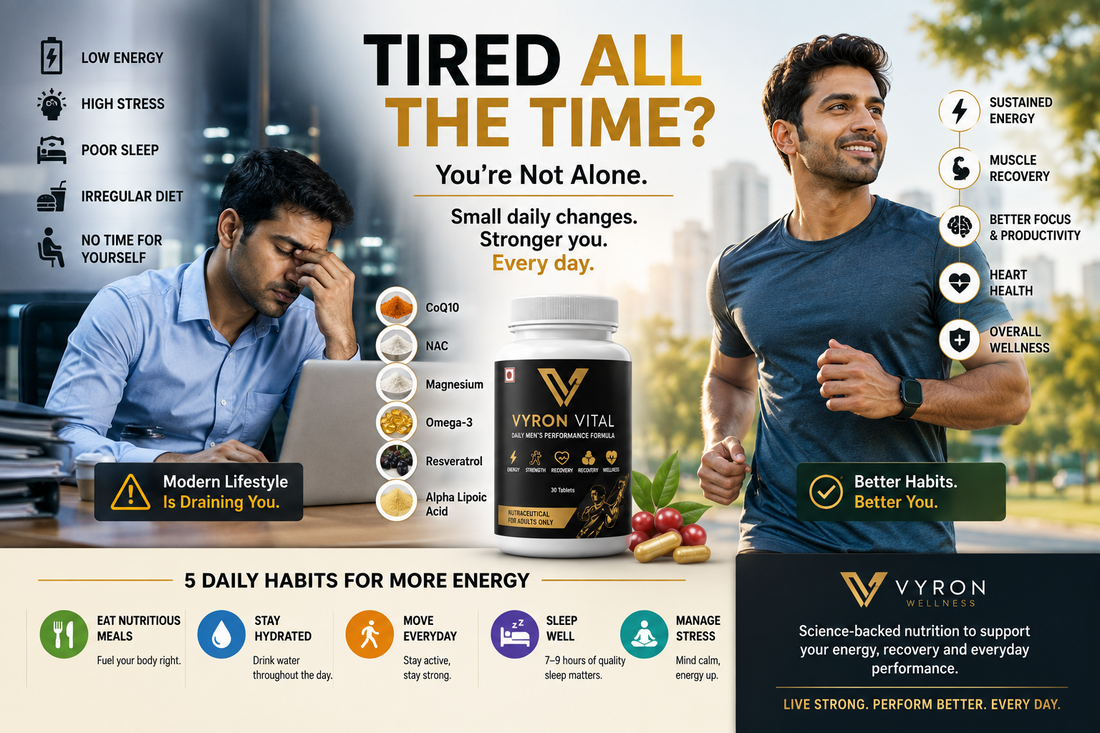 Why Are So Many Indian Men Feeling Tired All the Time? The Science Behind Modern Fatigue